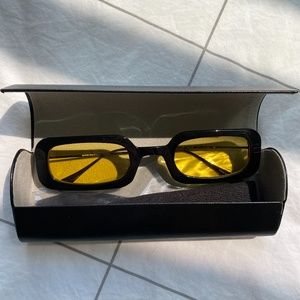WeWoreWhat Backyard Sunglasses Yellow